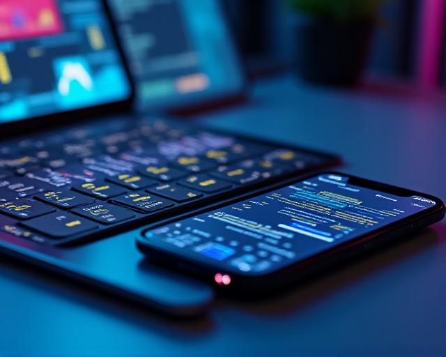 Modern professional dashboard displayed on tablet and mobile